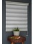 Zebra Stor Perde Zn-22 Beyaz & Siyah Renk Eteksiz 130 x 200 cm 2