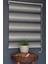 Zebra Stor Perde Mf-10 Krem, Bondi Mavisi & Bordo Renk Eteksiz 110 x 200 cm 2
