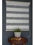 Zebra Stor Perde Pj-02 Beyaz & Krem Renk Eteksiz 140 x 260 cm 1