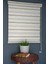 Zebra Stor Perde PLZ-602 Krem & Koyu Kahverengi Renk Eteksiz 170 x 200 cm 2