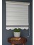 Zebra Stor Perde PLZ-800 Keten & Beyaz Renk Etekli Bambu 100 x 260 cm 2