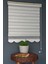 Zebra Stor Perde PLZ-801 Sütlü Kahve, Gri & Beyaz Renk Etekli Bambu 270 x 260 cm 2