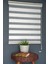 Zebra Stor Perde SM-401 Ekru & Gümüş Yaldız Renk Eteksiz 90 x 260 cm 1
