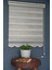 Zebra Stor Perde SM-402 Haki & Gümüş Yaldız Renk Etekli 160 x 260 cm 2