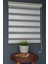 Zebra Stor Perde PLZ-800 Keten & Beyaz Renk Eteksiz Bambu 140 x 260 cm 1