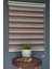 Zebra Stor Perde Yz-04 Krem & Koyu Kahverengi Renk Eteksiz 180 x 260 cm 1