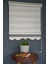 Zebra Stor Perde Zn-21 Ekru & Sütlü Kahve Renk Etekli 150 x 260 cm 2