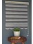 Zebra Stor Perde Yz-06 Gri & Siyah Renk Etekli 220 x 200 cm 1