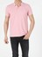 Regular Fit Polo Yaka Erkek Pembe Polo Kısa Kol 1