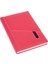 Deri Telefon Kılıflı Kapak Defter Ajanda Tarihsiz Çizgili 17 x 24 cm Fuşya 4