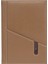 Deri Telefon Kılıflı Kapak Defter Ajanda Tarihsiz Çizgili 17 x 24 cm Vizon 2