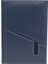 Deri Telefon Kılıflı Kapak Defter Ajanda Tarihsiz Kareli 17 x 24 cm Lacivert 2