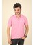 The Fons TF050 Erkek Polo Yaka T-Shirt Pembe 3