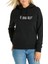 Gamer Lag Bug Loot Afk Baskılı Siyah Kadın Örme Kapşonlu Sweatshirt Uzun Kol 1