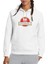 Riverdale Jurassic Park Logo Baskılı Beyaz Kadın Örme Kapşonlu Sweatshirt Uzun Kol 1