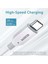 Usb-C To Usb-C Pd Kablo, 1.8m, Beyaz 3