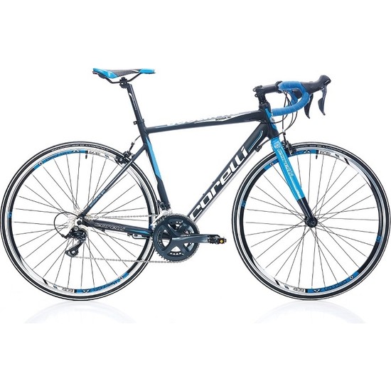 Corelli Boalva RC200 700C 54 Kadro Yarış Bisikleti-Siyah / Mavi