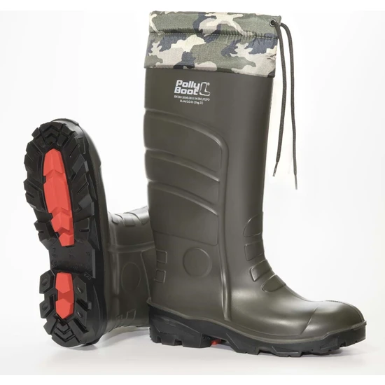 Polly Boot  Polly Boot Galaxy Vega Koyu Haki Uzun Boğazlı 37+6 cm