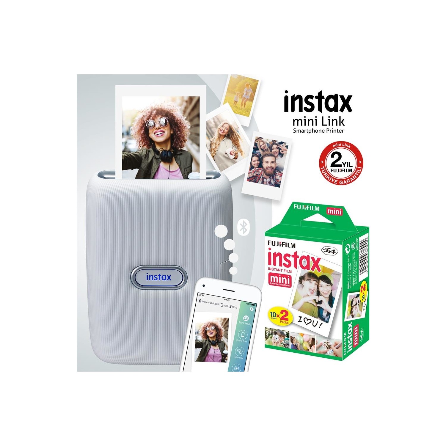 Fujifilm Instax Mini Link Beyaz Akıllı Telefon Yazıcısı Ve Fiyatı