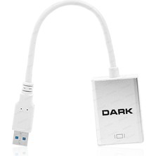 Dark UGA33 DK-AC-UGA33 0.15METRE Usb-Hdmı Çevirici Adaptör Gümüş