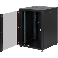 Lande PROLINE300 LN-PR16U6060-BL-121 16U 600X600 Dikili Tip Kabınet + Tekerlek