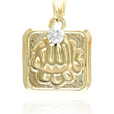 Prenses Pırlanta Kadın 14 Ayar Altın  Maşallah'lı Kolye Ucu