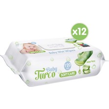 Baby Turco Softcare Aloe Vera Islak Bebek Havlusu 12 x 120 Adet