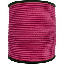 Hobizubi 1.5 mm Şapka Lastik - 50 Metre Fuşya - Yuvarlak Lastik