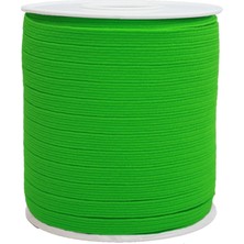 Hobizubi 8 mm Neon Yeşil Yassı Lastik - 100 Metre