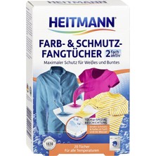 Heitmann Siyah Tekstil Boyama ve Renk Bakım Mendili + Heitmann Boya ve Kir Toplama Bezleri +Impragnol Sneaker Ayakkabı Deterjanı