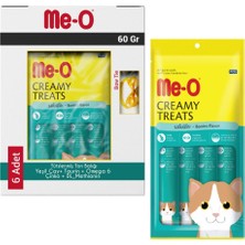 Me-O Creamy Tütsülenmiş Ton Balıklı Krema Kedi Ödülü 6X60 gr