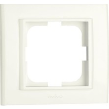 Çağatay Elektrik Çağatayelektrik Ovivo Mina Beyaz Tekli Çerçeve