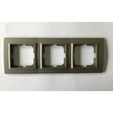 Çağatay Elektrik Çağatayelektrik Ovivo Mina Antrasit Üçlü Çerçeve