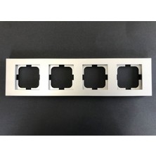 Çağatay Elektrik Çağatayelektrik Ovivo Grano Gümüş (Silver) Dörtlü Çerçeve