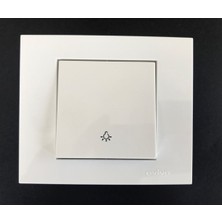 Çağatay Elektrik Çağatayelektrik Ovivo Grano Beyaz Lıght Mekanizma+Çerçeve