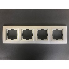 Çağatay Elektrik Çağatayelektrik Ovivo Mina Gümüş (Silver) Dörtlü Çerçeve