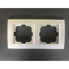 Çağatay Elektrik Çağatayelektrik Ovivo Mina Gümüş (Silver) Ikili Çerçeve
