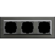 Çağatay Elektrik Çağatayelektrik Ovivo Quantum Manyetik Gri Üçlü Çerçeve