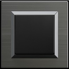 Çağatay Elektrik Çağatayelektrik Ovivo Quantum Manyetik Gri Siyah Lıght Mekanizma+Çerçeve