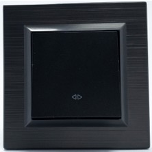 Çağatay Elektrik Çağatayelektrik Ovivo Quantum Antrasit Siyah Vavien Mekanizma+Çerçeve