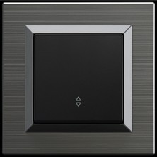 Çağatay Elektrik Çağatayelektrik Ovivo Quantum Manyetik Gri Siyah Vavien Mekanizma+Çerçeve