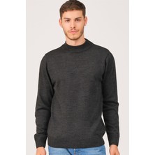 Dewberry V0004 Erkek Turtleneck Kazak-Antrasit
