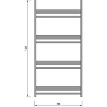 Ersa Wood Montessori Kitaplık Eğitici Çocuk Kitaplığı 4 Raflı %100 Mdf