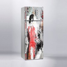 Sticker Art Buzdolabı Sticker Kaplama Dolap Kaplama Etiketi Eyfel Kulesi Kadın