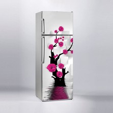 Sticker Art Buzdolabı Sticker Kaplama Dolap Kaplama Etiketi Gül Ağaç