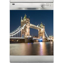 Sticker Art Bulaşık Makinesi Sticker Kaplama Beyaz Eşya Kaplama Londra Köprü