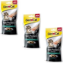 Gimcat Nutri Pockets Peynir Dental Kedi Ödülü 60 gr 3'lü