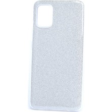 MobaxAksesuar Samsung Galaxy A71 Kılıf Simli Parlak Shining Kapak