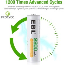 Ebl 2800 Mah Nimh Kalem Pil AA 4'lü