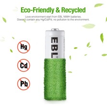 Ebl 2800 Mah Nimh Kalem Pil AA 4'lü